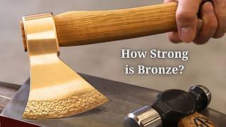 Aluminum Bronze VS Tin Bronze Making amp Testing Bronze Hatchets [upl. by Aivatnohs]