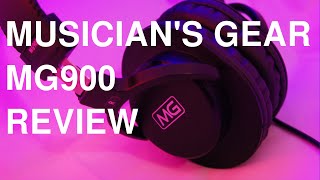 Musicians Gear MG900 Studio Headphones Review [upl. by Fabe100]