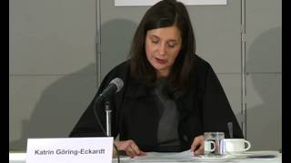 Pressekonferenz auf der Synode vom 04 November 2012 Statement Katrin GöringEckardt [upl. by Kenti245]