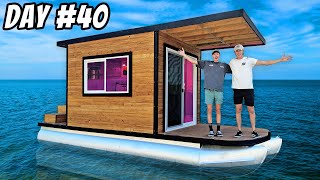 Transforming Abandoned Boat into a Houseboat  Ep 3 [upl. by Aldwin]