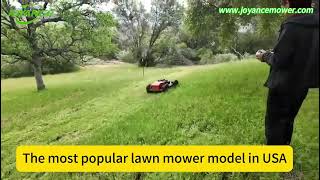 remote control crawler lawn mower made by Vigorun Tech Vigorun remote control tracked grass cutting [upl. by Llerref305]