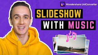 How to Create A Slideshow with Music free slideshow maker [upl. by Hellah]