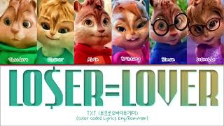 TXT  Loser  Lover Cover by The Chipmunks [upl. by Corbie]