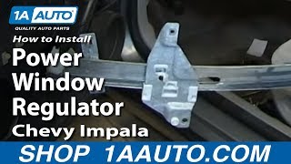 How to Replace Window Regulator 0613 Chevy Impala [upl. by Narahs]