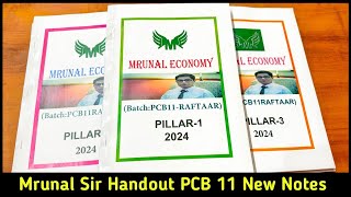 Mrunal sir Economy handout PCB 11  Mrunal sir new notes 20242025 🔥 Economy Notes for UPSC [upl. by Krenek]