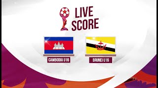 🔴LIVE  CAMBODIA U16 VS BRUNEI DARUSSALAM U16  ASEAN U16 BOYS CHAMPIONSHIP [upl. by Pfeffer175]