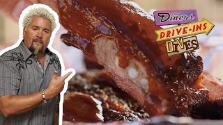 Guy Fieri Comes Back for “Righteous” BBQ in California  Diners DriveIns and Dives  Food Network [upl. by Hercules]