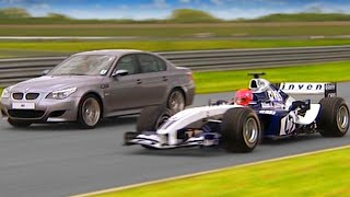 Williams F1 vs BMW M5 TBT  Fifth Gear [upl. by Dunaville]