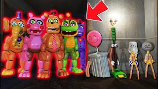 MEDIOCRE MELODIES ANIMATRONICS vs TRASH amp THE GANG GTA 5 FNAF Mods [upl. by Eyt]