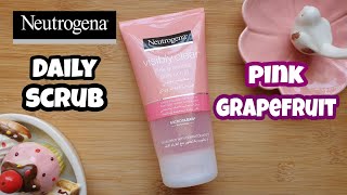 Neutrogena Visibly Clear Daily Scrub  PINK GRAPEFRUIT  Review [upl. by Ferullo]