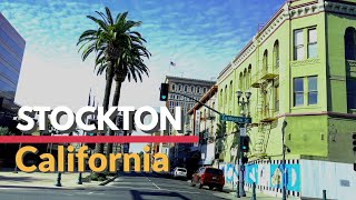 Driving Downtown Stockton California USA Driving tour video [upl. by Iam]