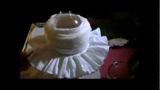 Starching an Elizabethan Ruff [upl. by Annaoi]