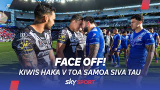 FACE OFF KIWIS HAKA vs TOA SAMOA SIVA TAU  One of the most incredible challenges youll ever see [upl. by Sirronal]