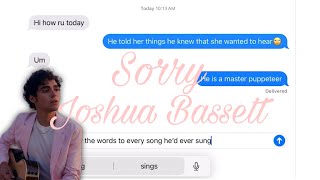 Joshua Bassett Song Lyric Prank funny [upl. by Aihsekin]