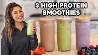 3 High Protein Smoothies I Super Creamy I Low Carb and Keto [upl. by Anilac]