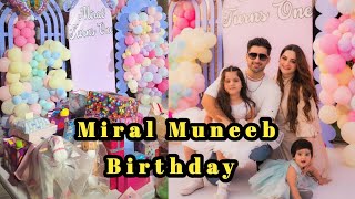 Miral Muneeb Turns 1  Miru Birthday Party aimankhan minalkhan muneebbutt maham [upl. by Powder362]