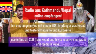 Kurzwelle Radio aus Nepal Kathmandu online steuern ► Controlling Shortwave Radio from Nepal online [upl. by Lonyer162]