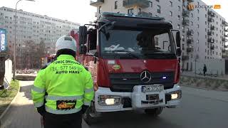 Wrocław Port Popowice wypadek na budowie Lądował śmigłowiec LPR [upl. by Ozkum]