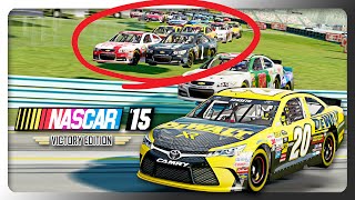 Watkins Glen Pit Strategy in NASCAR 15 Career [upl. by Nerhtak]