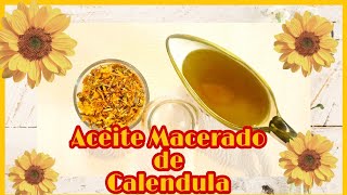 ⏩ Cómo hacer Aceite Macerado de Calendula ⏪ [upl. by Notlef]