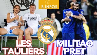 Le 5 infos REAL MADRID  MODRIC amp KROOS LES TAULIERS  MILITAO est PRET  GULER vs MAJORQUE [upl. by Feirahs494]