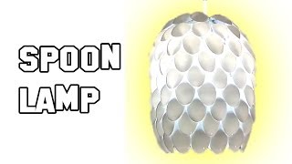 How to make a lampshade with plastic spoons [upl. by Mcnair691]