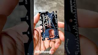 Wallet Ninja  Amazing Multi Purpose Tool shorts [upl. by Liakim]