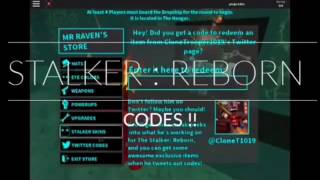 ROBLOX  The StalkerReborn CODES [upl. by Ibed275]