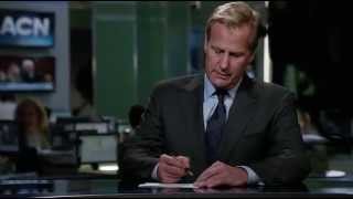 The Newsroom S2 Ep1 Will McAvoy singing Friday and Control Room screw up [upl. by Davy]