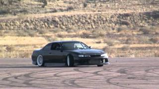 Turbocharged s14 Silvia 240sx drifting action [upl. by Elexa]