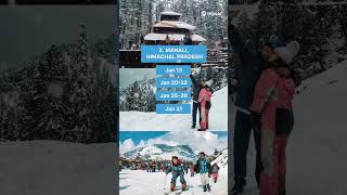 Finally OUT The 2023 Snow Prediction Calendar in India  Kashmir Manali Auli Sikkim and more [upl. by Ennairak]