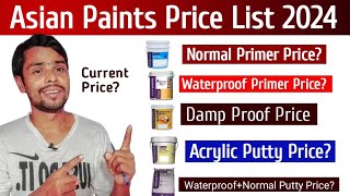 Asian Paints All Base Coat Price List [upl. by Anuayek]