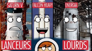 LANCEURS LOURDS  HEAVY vs SATURN V vs ENERGIA vs [upl. by Schreib830]