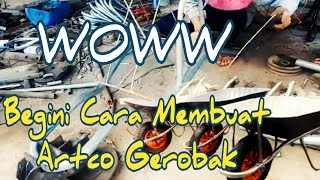 Wow Ternyata Begini Cara Membuat Artco Gerobak Dorong [upl. by Enilrahc]