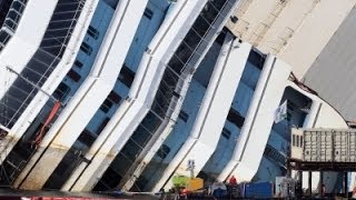 Raw Underwater Video Shows Capsized Cruise Ship [upl. by Bernie]