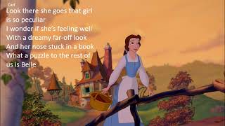 Belle Beauty and the Beast 1991  Lyrics [upl. by Armillia]