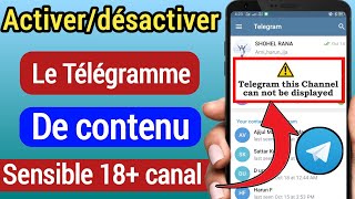 Comment activer  désactiver le contenu sensible sur Telegram [upl. by Adnocahs]