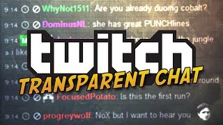 TwitchTV Transparent Chat Overlay in OBS  Tutorial [upl. by Rafaela476]