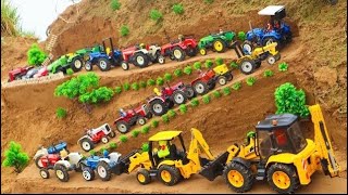 Mini tractor trolley videos  tractor jcb video  jcb video Jcb cartoon jcb gadi  tractor cartoon [upl. by Stavros139]