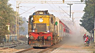 SARNATH Express  Brand New LHB Coaches  ALco Vs EMD  Indian Railways [upl. by Eberly]