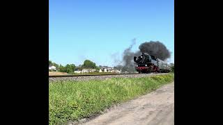 Dampflok 86 13234 bei Ausfahrt aus dem Seebad Heringsdorf auf den Insel Usedom am 1Mai 2024 [upl. by Kirsten]