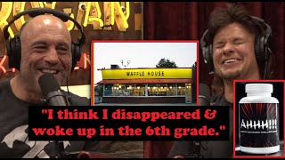 Theo Von tells Waffle House LSD Story while Sniffing Salts w Joe Rogan [upl. by Leontine377]