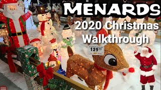 Menards Christmas Decorations Store Walkthrough 2020 [upl. by Andromache]