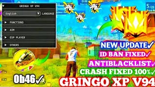 Ob46 New Headshot Hack Free Fire Headshot Hack Gringo Xp V94 OB46 100 Working Mod Menu [upl. by Cibis]