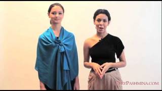 How To Wear A Pashmina With A Dress  Style 03 [upl. by Saraann]