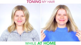 How To Tone Hair CHEAP EASY SECRET [upl. by Assirialc]