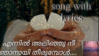 എന്നിൽ അലിഞ്ഞു നീ ഞാനായ് തീരുമ്പോൾ  song with lyrics  Malayalam christian devotional song [upl. by Kirat]