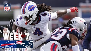 Buffalo Bills vs New England Patriots  2023 Week 7 Game Highlights [upl. by Inal]