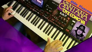 OYE COMO VA  Carlos Santana Cover on Korg pa4X Long Version [upl. by Aihsatsan]