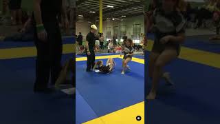 Quick Submission in Womens Jiu Jitsu Match [upl. by Andromache]